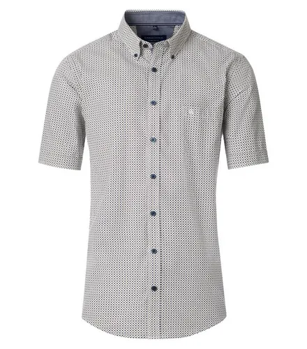 CASAMODA Freizeithemd Kurzarm Print - Modisches Kurzarmhemd aus 100% Baumwolle in Comfort-Fit-Passform, ideal für lässige Freizeitlooks und hohen Tragekomfort. Perfekt kombinierbar für den modebewussten Mann.