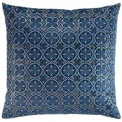 Douceur D'Intérieur - Deko-kissenbezug Aus Velvet Joan, Art Deco-muster, 60 X 60 Cm