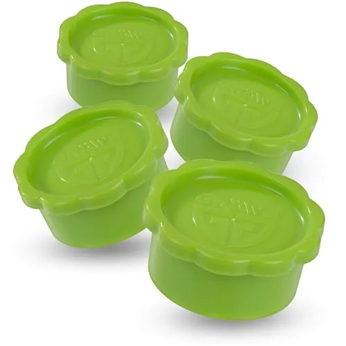 GRÄWE Deckel für Sodastream Glasflaschen Penguin und Crystal, 4er Set Flaschendeckel, absolut dicher Deckel, Grün