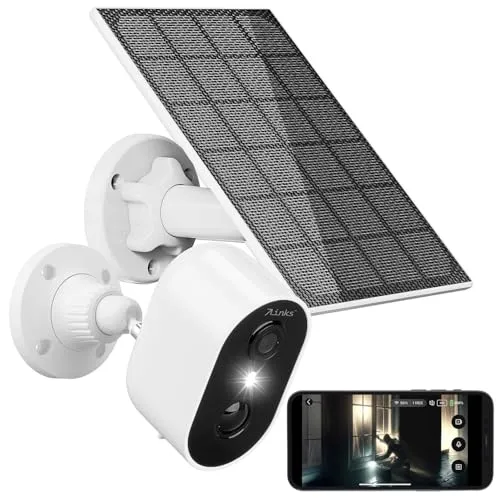 7links Solarkamera: Akku-Outdoor-IP-Überwachungskamera mit 2K, 3 MP, WLAN & 3-W-Solarpanel (Überwachungs-Kamera außen Solar, Überwachung Kamera Solar Akku, Überwachungssystem Funk)