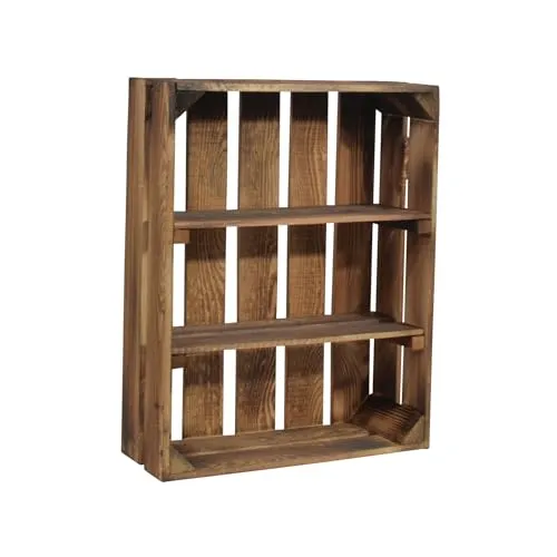 CHICCIE Holzkiste Holzregal Schmalhanz 50x40x15cm