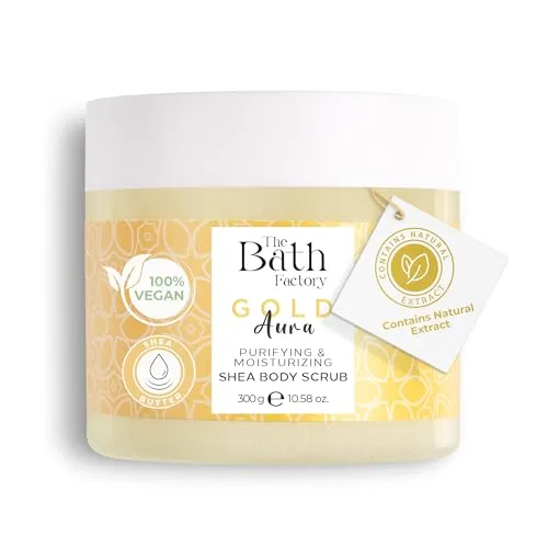 The Bath Factory,Gold Aura Shea Scrub,300 gramm