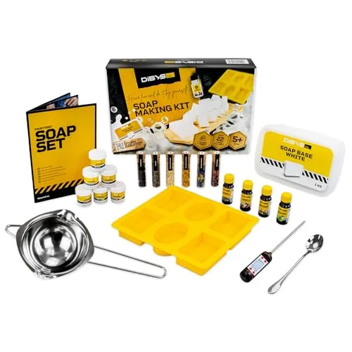 DIBYS Set zum Selbermachen von Seife - Elektrikerwerkzeuge für kreative DIY-Projekte, inklusive hochwertiger Zutaten und Anleitungen für individuelle Seifenherstellung.