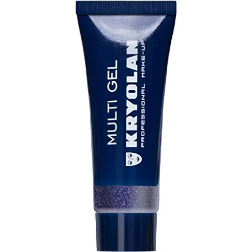 Kryolan Multi Glitter Gel fein, 10ml Purple