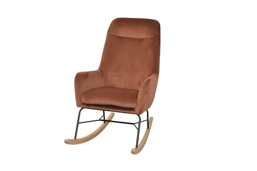 moebel-direkt-online Schaukelsessel Hanni – Modern und Bequem - Stylischer Schaukelsessel mit robustem Metallgestell und schaumstoffgepolsterter Sitzschale. Ideal für entspannte Stunden. Lieferung teilzerlegt mit einfacher Aufbauanleitung.