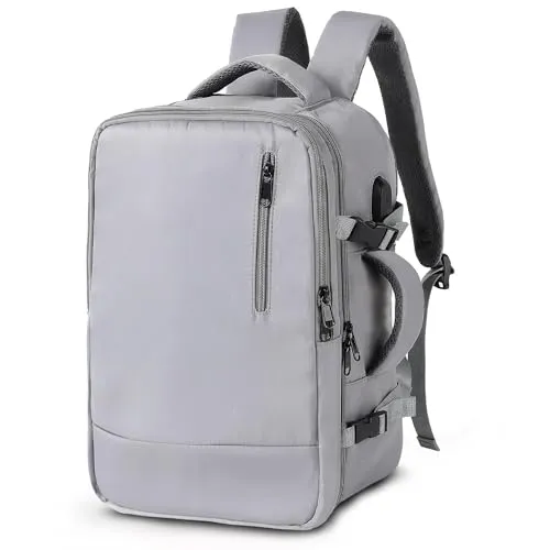 TANTOMI Handgepäck Rucksack, Ryanair Handgepäck 40x27x17, Reiserucksack Laptop Rucksack 15.6 Zoll für Herren Damen Businese Arbeit Reise Cabin Bag mit Schuhfach,Leichtgewicht, Dunkelgrau