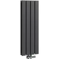 EMKE Heizkörper Schwarz Flach Paneelheizkörper, modernes Design mit Mittelanschluss - Heizkörper in elegantem Schwarz, ideal für Niedrigtemperaturanlagen und Fernheizungen. Genießen Sie effiziente Wärme und modernes Ambiente in Ihrem Raum.