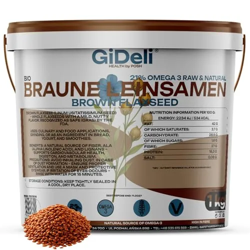GiDeli Braune Leinsamen 1kg