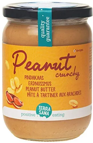 Terrasana Erdnussmus crunchy, Bio, 2 x 500g
