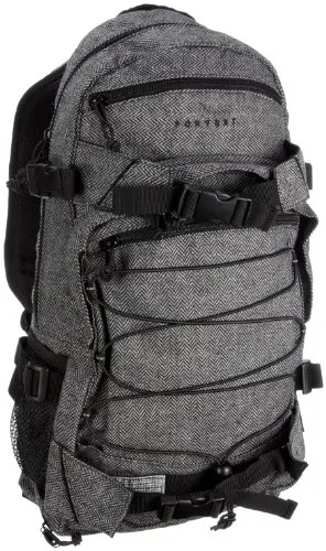 FORVERT New Louis Backpack flannel grey - Rucksack für Outdoor und Sport, mit großem Hauptfach und Boardcatcher für Skateboards. Ergonomisches Tragesystem und viel Stauraum machen ihn zum idealen Begleiter für Abenteuer.