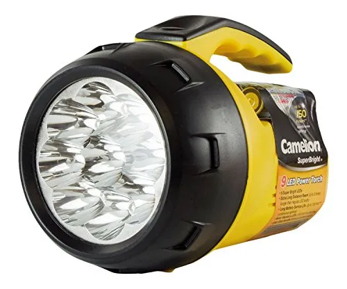 Camelion LED Handscheinwerfer, Gelb, 9 LED SuperBright