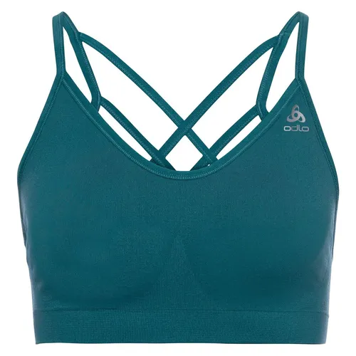 Odlo Damen Low Support Sport-BH Bustier Sportbra Sporttop, Grün, XS