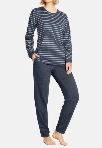 Hajo Pyjama Klima Komfort Set, 2 tlg - Atmungsaktiver Schlafanzug aus Baumwolle - Pyjama-Sets mit bequemen Bündchen und Rundhalsausschnitt, ideal für erholsame Nächte. Der Materialmix aus mercerisierter Baumwolle und Mikrofaser sorgt für höchsten Tragekomfort.