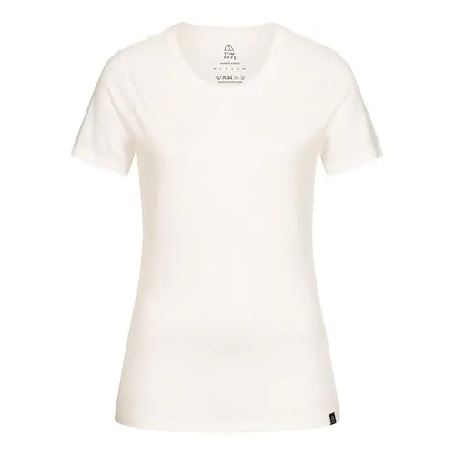 TOM FYFE Premium Merino T-Shirt Slim Fit Damen Wollweiss 200 / 2XL – Atmungsaktiv und pflegeleicht - Atmungsaktives T-Shirt aus 100% Merinowolle, maschinenwaschbar und schnell trocknend. Ideal für Alltag und Reisen, sorgt für hohen Tragekomfort ohne Kratzen.