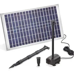 esotec Solar Teichpumpe mit Filter für außen | SET Sprinklerpumpe 875l/h