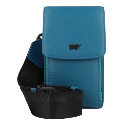 Braun Büffel Capri Mini Bag Umhängetasche Leder 10 cm blau - Handtasche aus hochwertigem Leder, ideal für Smartphone und kleine Wertgegenstände. Perfekt für den Alltag, stilvoll und praktisch.