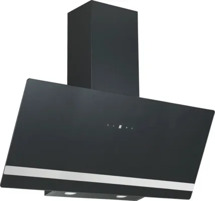 PKM Dunstabzugshaube S21-90ABTH, schwarz, 90cm Breite - Dunstabzugshaube mit modernem Design und leistungsstarker Absaugung von bis zu 562,6 m³/h. Ideal für effizientes Kochen, energieeffizient mit LED-Beleuchtung und benutzerfreundlichem Touch-Control.