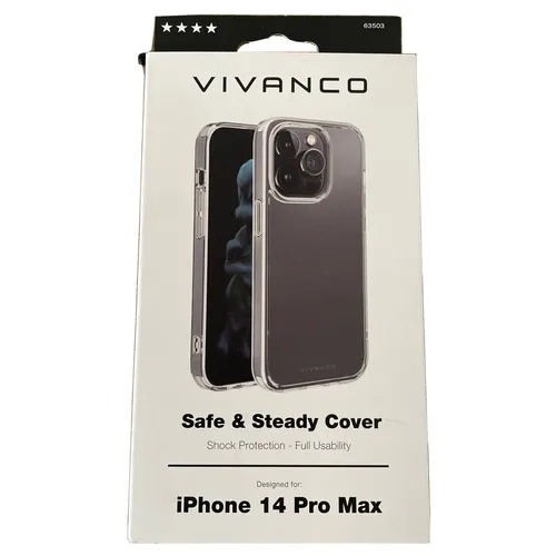 Safe and Steady Anti Shock Cover für iPhone 14 Pro Max – Transparent - Schützen Sie Ihr iPhone 14 Pro Max mit dem robusten Anti Shock Cover. Die klare Polycarbonat-Rückseite und der flexible TPU-Rahmen bieten optimalen Schutz vor Kratzern und Stößen, ohne das Design zu verdecken. Ideal für den täglichen Einsatz.