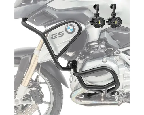 Motoguard Motor-Schutzhülle Set Sturzbügel + Scheinwerfer L2 für BMW R 1200 GS 13-16 schwarz