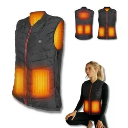 NorthHeat Funktionsweste Premium beheizbare Weste, Heizweste, wie eine tragbare Heizdecke (mit praktischer Aufbewahrungstasche, Powerbank im Set verfügbar) 5 Heizzonen mit 45 - 55 Grad L