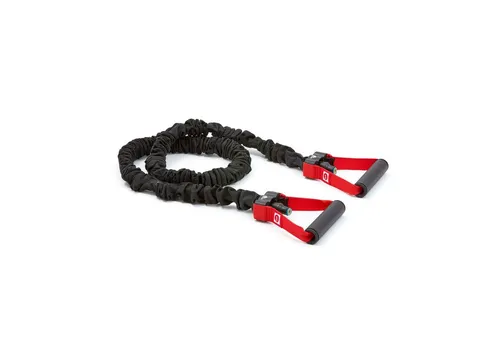 adidas Widerstandsband Power Tube, schwarz-rot, L1 - Schlingentrainer für Krafttraining, kompaktes Design mit verschiedenen Widerstandsstufen für vielseitiges und effektives Training überall.