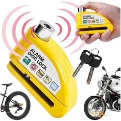 REVENTO® Bremsscheibenschloss mit Alarm 110 dB – Sicherheitslösung für Motorräder, Roller, E-Scooter und Fahrräder