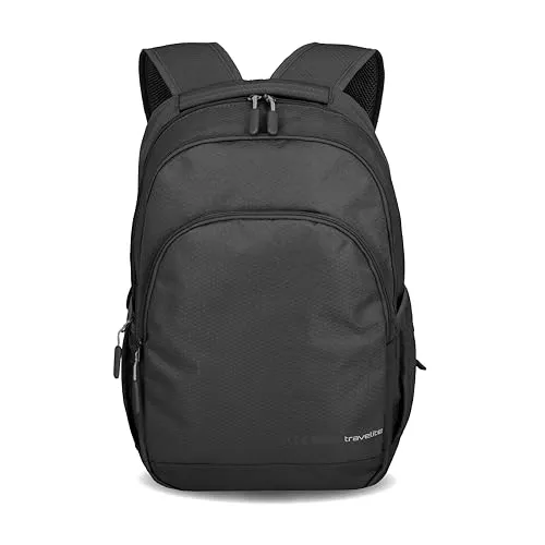 Travelite Kick Off Rucksack 45 cm - Schwarz - Laptop-Rucksack mit modernem Design, strapazierfähigen Materialien und optimalem Tragekomfort für Alltag, Reisen und Outdoor-Aktivitäten.