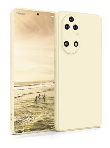 Hülle für Huawei P50 - Handyhülle Cover aus Silikon Eierschale