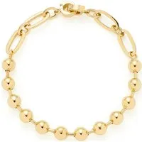 JEWELS BY LEONARDO Armband Dotty - Elegantes Armband aus goldfarbenem Edelstahl mit kräftigen Kugeln und stilvollen Stegen. Ideal zum Kombinieren mit Anhängern und anderen Armbändern. Allergikerfreundlich und robust für den Alltag.