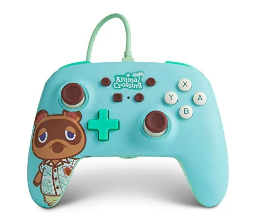 Verbesserter kabelgebundener PowerA-Controller für Nintendo Switch - Animal Crossing: Tom Nook