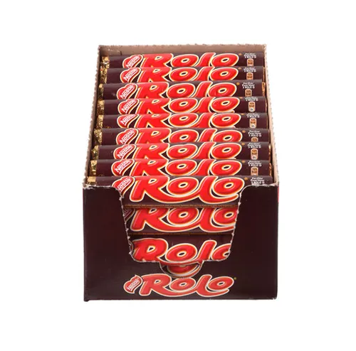 Rolo Schokoladen (36 Rollen x 52 Gr.) - Fertigmahlzeiten: Leckere Schokoladenbonbons aus den Niederlanden, ideal für den süßen Snack zwischendurch. Genießen Sie die praktische Portionsgröße!