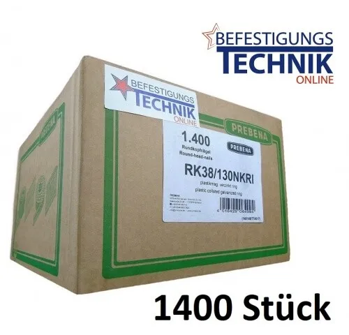 20° Streifennägel 3,8x130mm ring verzinkt für Nagler von Prebena