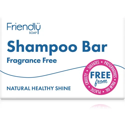 Friendly Soap Natural Shampoo Bar Fragrance Free Naturseife für das Haar ohne Parfümierung 95 g