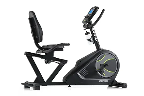 Zipro Heimtrainer Fahrrad Glow - Ergometer Fitnessbikes für Zuhause - Fahrradergometer mit 32-stufiger magnetischer Widerstandsregulierung, ideal für alle Altersgruppen und Übergewichtige. Ergonomische Rückenlehne und rutschfeste Pedale sorgen für Komfort und Sicherheit beim Training.