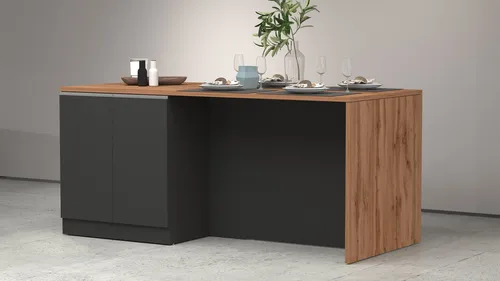 KOCHSTATION Kücheninsel Sole in grau von Kochstation