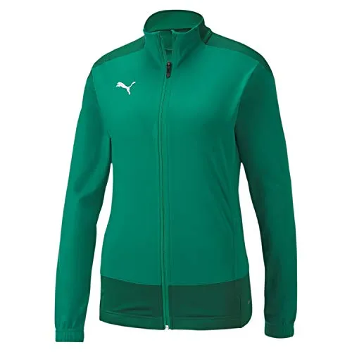 Puma GOAL 23 Trainingsjacke Damen grün Gr XS - Sportjacke für Damen mit atmungsaktiver dryCELL Technologie, ideal für Training und Freizeit. Hoher Tragekomfort und modernes Design machen sie zum perfekten Begleiter auf dem Platz.