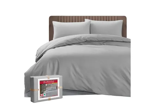 DecoHomeTextil Bettwäsche Set mit Reißverschluss Polycotton Uni - Hochwertiges Bettwäsche Set aus weicher Baumwollmischung für einen frischen Look im Schlafzimmer. Mit strapazierfähigem Material, das pflegeleicht und formstabil bleibt – ideal für entspannte Nächte.