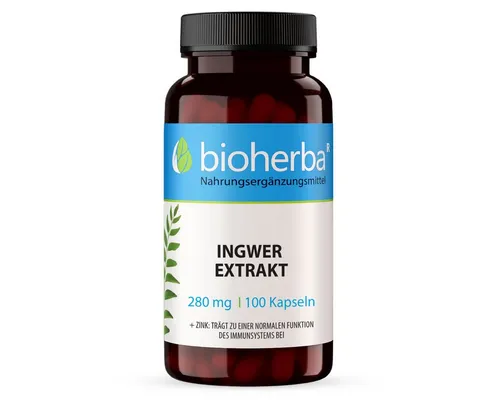 BIOHERBA R Ingwer Extrakt 280 mg 100 Kapseln Nahrungsergänzungsmittel