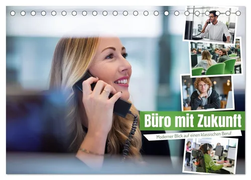 CALVENDO Wandkalender Büro mit Zukunft (Tischkalender 2026 DIN A5 quer), CALVENDO Monatskale