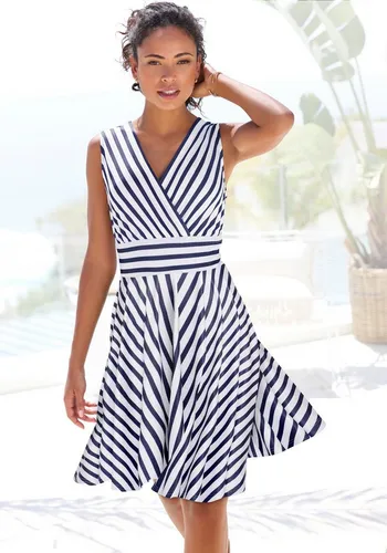 Sommerkleid LASCANA: Modisches Wickelkleid für Damen in weiß von LASCANA 