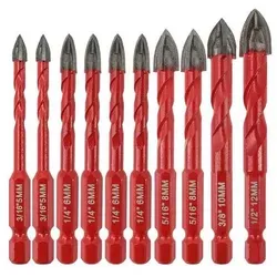 Fliesenbohrer Set 10-teilig mit Schnellwechsel-Sechskantschaft - Das 10-teilige Fliesenbohrer Set mit Schnellwechsel-Sechskantschaft bietet dir präzises und schnelles Arbeiten. Ideal für verschiedene Materialien – von Holz bis Keramik. Hochwertige Wolframkarbid-Spitzen garantieren Langlebigkeit und Effizienz.