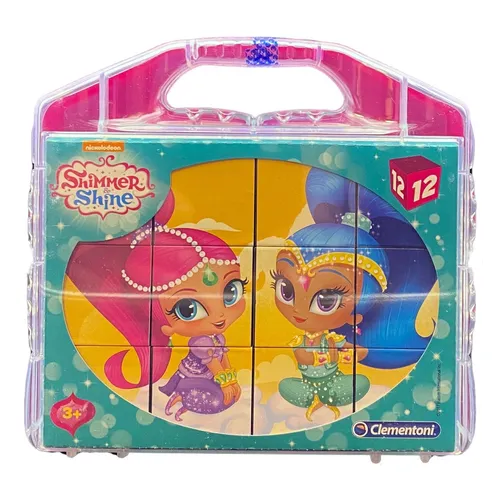 Shimmer und Shine Würfelpuzzle 12 Teile | Kinderpuzzle im Tragkoffer