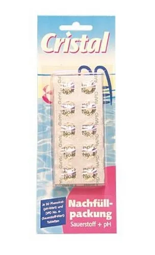 Cristal Nachfüllpackung Sauerstoff + pH Poolpflege Schwimmbeckenpflege