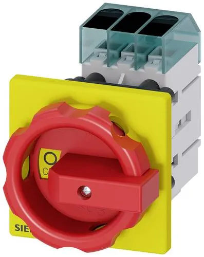 Siemens Lasttrennschalter Rot 16mm² 25A 3LD31540TK53 - Zuverlässiger Lasttrennschalter 3LD3, 25 A, 3-polig für sicheres Abschalten von Lasten. Ideal für Maschinen und Anlagen. Modularer Aufbau ermöglicht einfache Montage und vielseitige Nutzung.