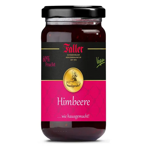 Produktbild Faller Himbeer Konfitüre extra aus dem Schwarzwald mit 60% Frucht 330g