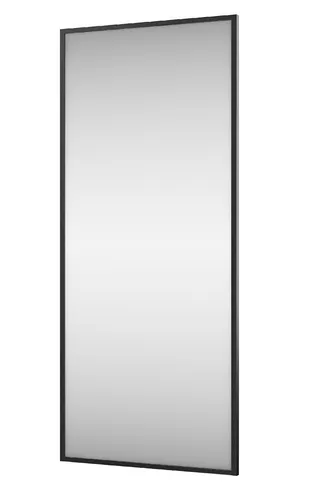 Wandspiegel Vasto 60x140 cm in Schwarz - Moderner Wandspiegel mit elegantem Rahmen, ideal für Eingangsbereiche und Garderoben. Praktische Wandmontage und stilvolles Design machen ihn zu einem Blickfang in jedem Raum.