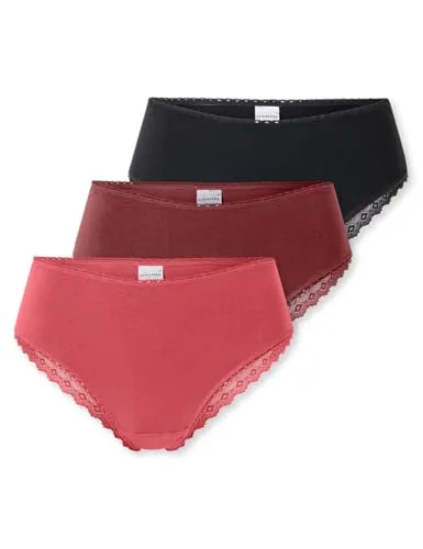 Schiesser Damen 3 PACK Brazilian Slip Unterwäsche mit Spitze - Modern Multipacks - Schiesser Damen 3 PACK Brazilian Slips, stilvolle Unterwäsche mit feiner Spitze, ideal für den täglichen Tragekomfort und eleganten Look.