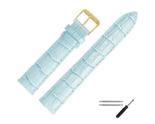 MARBURGER Uhrenarmband 14mm Leder Alligator Prägung