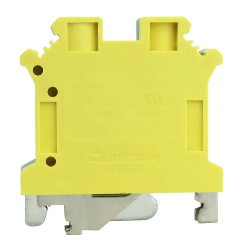 Schutzleiter-Reihenklemme 10mm2 PE VDE UL gelb-grün DGN 3428