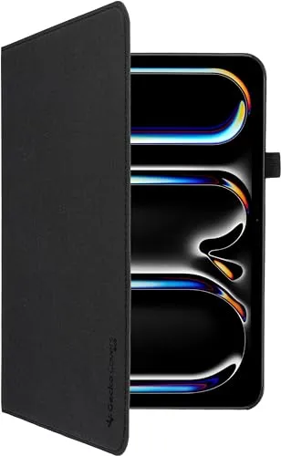 Gecko Covers Easy-Click Eco Tablethülle, Geeignet für iPad Pro 11 (2025/2024) M5 / M4, 100% GRS-Material, Automatischer Schlaf/Wach-Effekt, Schwarz
